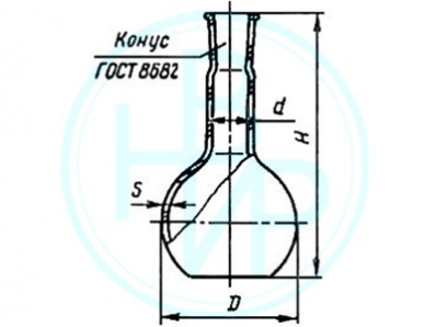 Колба плоскод. П-1-2000-29/32 КШ